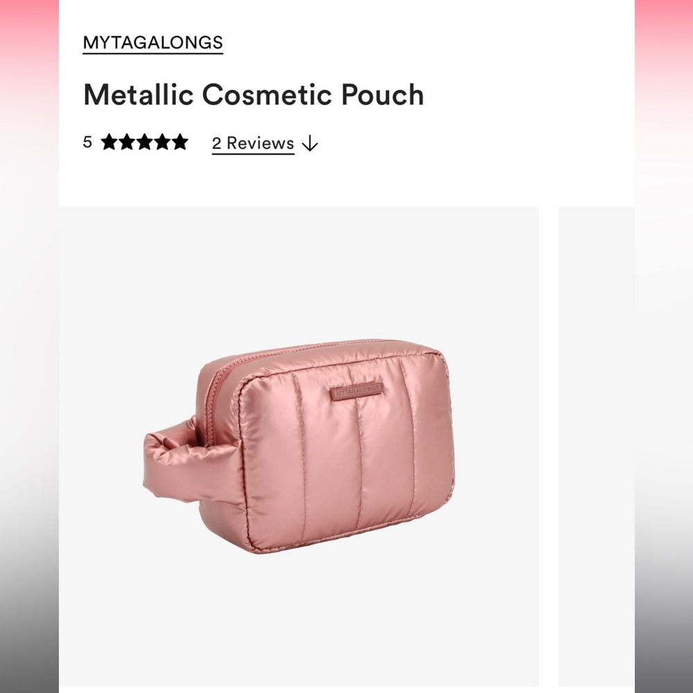 Metallic Cosmetic Pouch